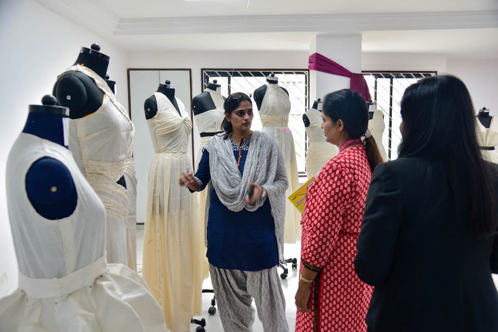 Dreams fold into Drapes | Fashion Draping exhibition at JD Institute