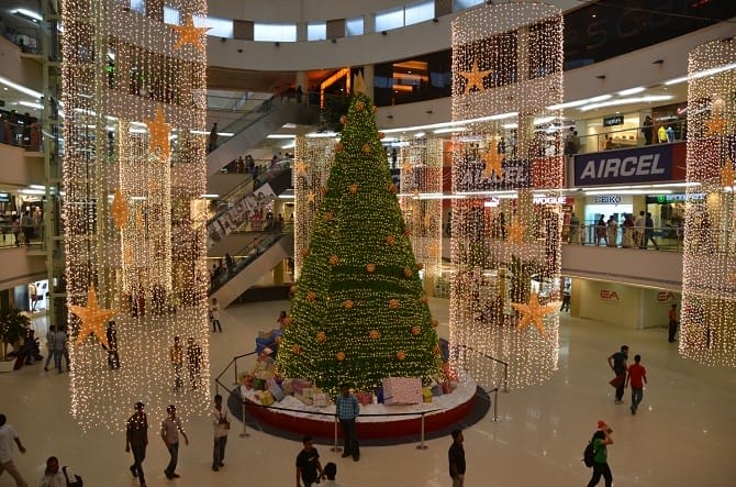 Bangalore is lit with Christmas